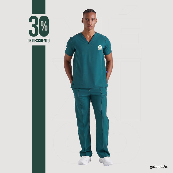 Pijama Quirúrgica de Hombre Edición México Green