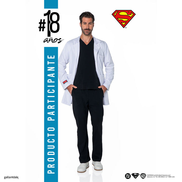 Bata de Laboratorio para hombre modelo Metropolis / Superman™