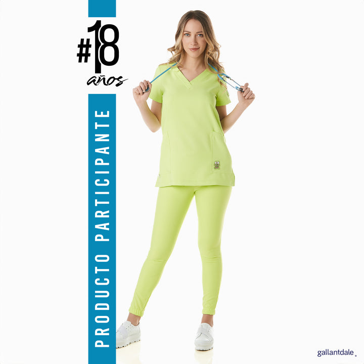 Pijama Quirúrgica de Mujer Keroppi® modelo Wabi