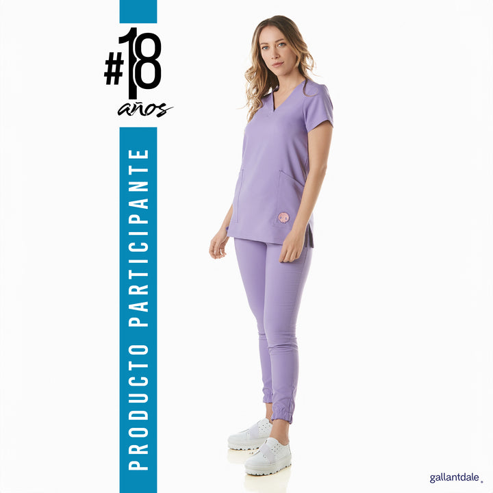 Pijama Quirúrgica de Mujer Kuromi® modelo Wabi