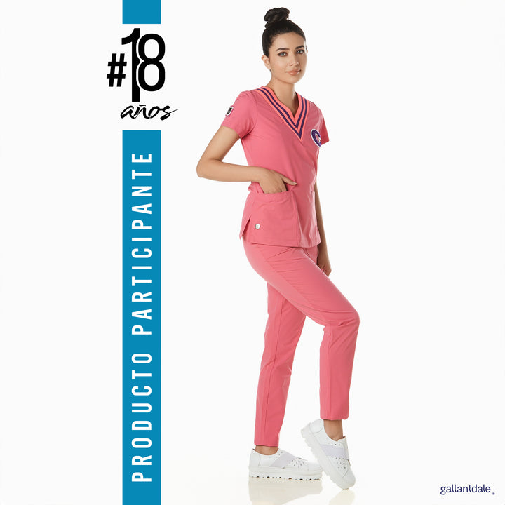 Pijama Quirúrgica de Mujer Chococat® modelo Arata