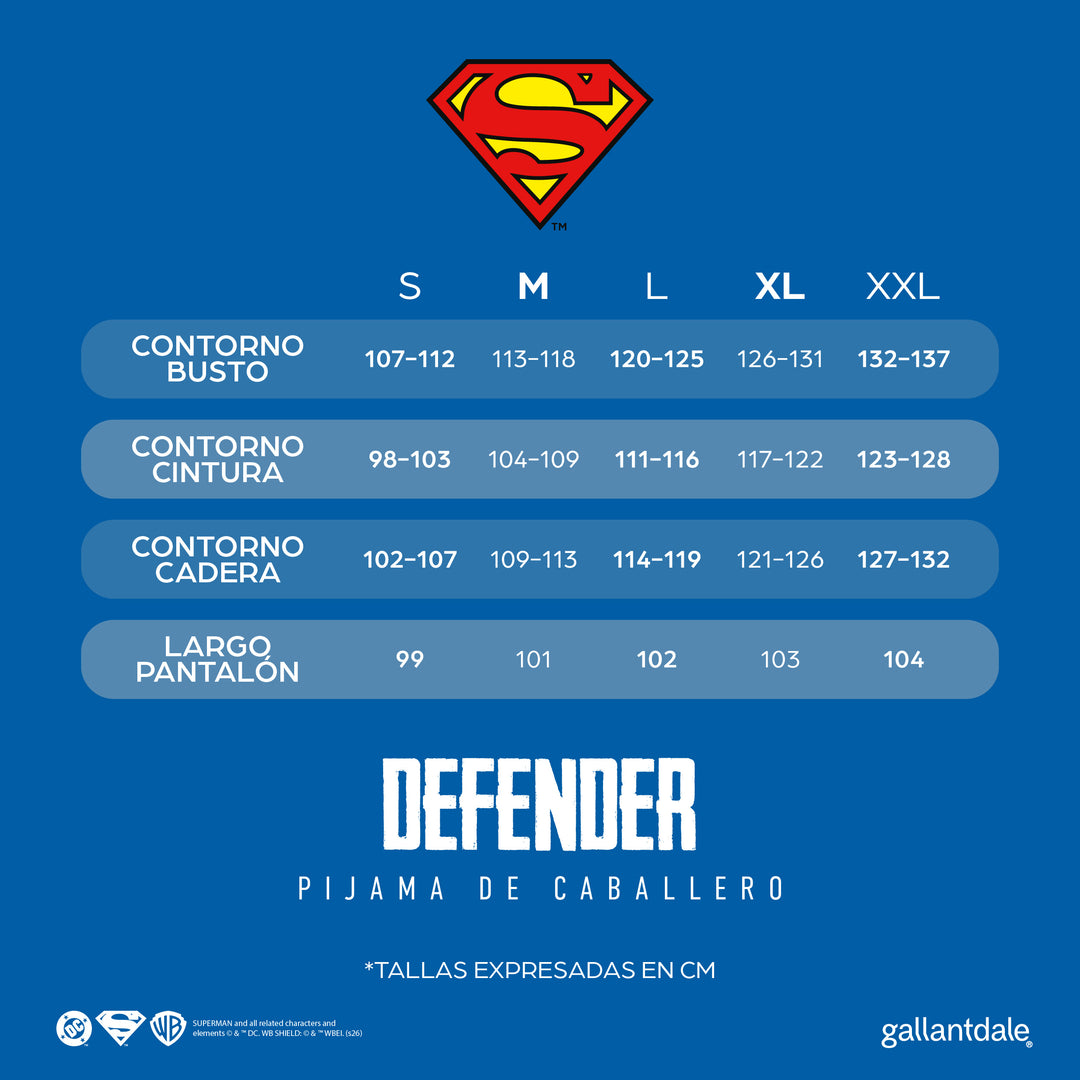 Uniforme Quirúrgico para hombre modelo Defender / Superman™