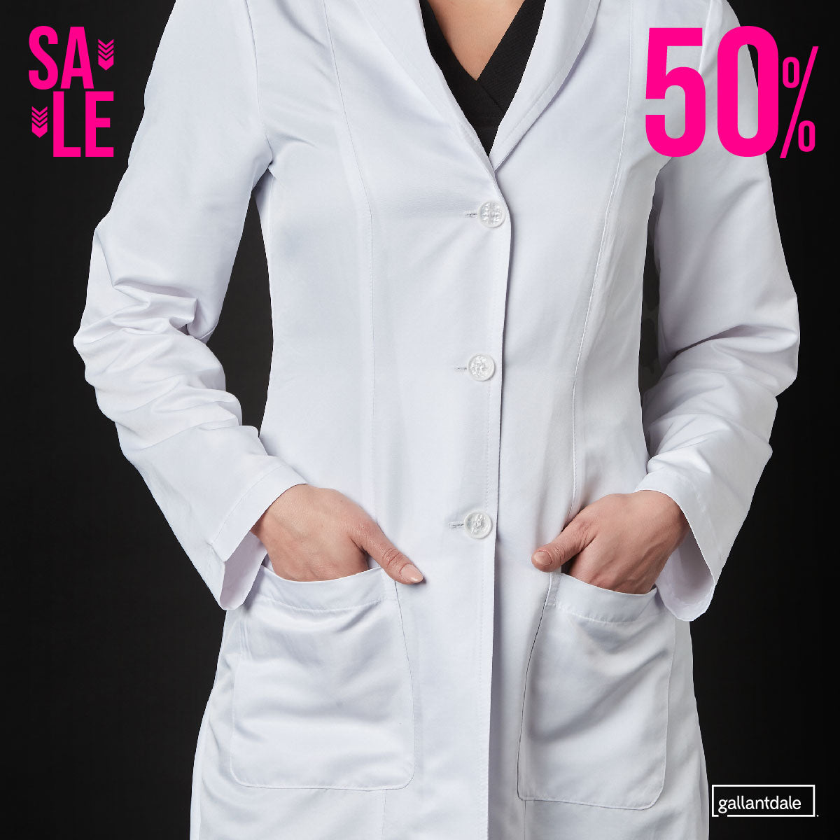 Bata Médica de Mujer Liunic Antibacterial