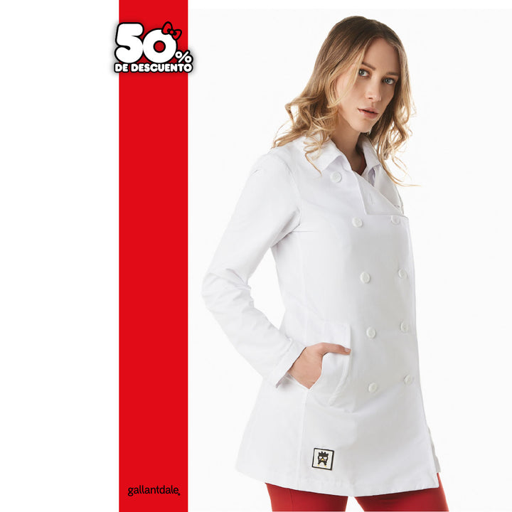 Bata Médica de Mujer Badtz-maru® modelo KaiKai antibacterial