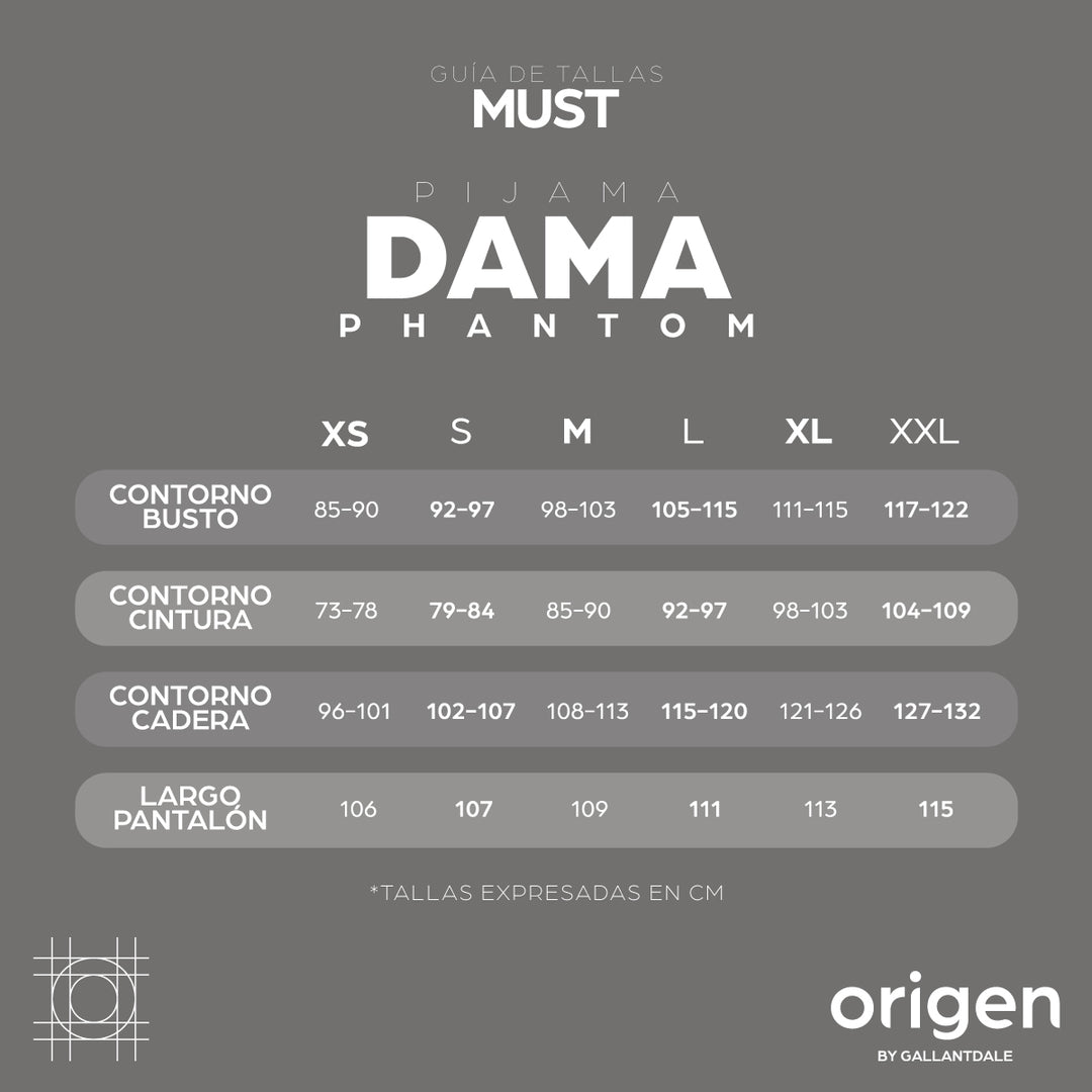Pijama Phantom Mujer - UNIMAAT Cancún