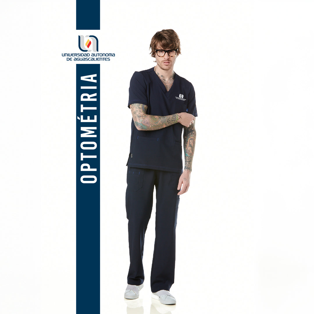 Optometría - Pijama Yale Hombre - Universidad Autónoma de Aguascalientes