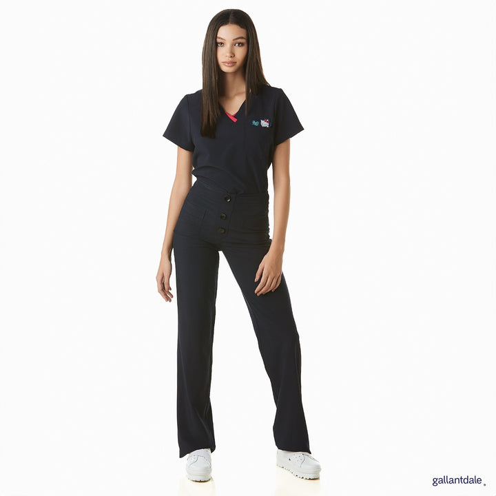 Pijama Quirúrgica de Mujer Hello Kitty® modelo Kaizen
